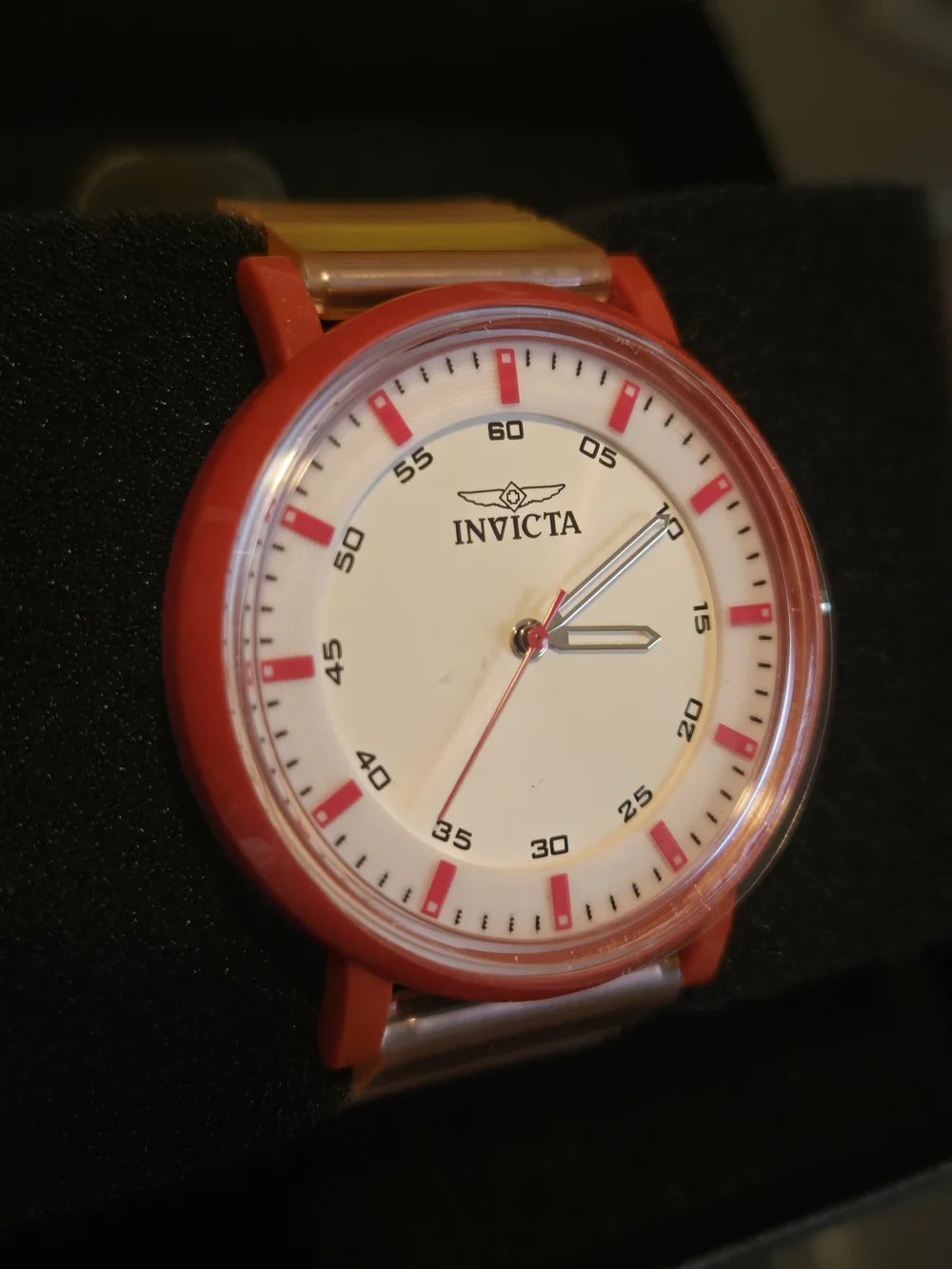 50750 Invicta Angel Lady 40mm ABS Red Silver Dial PC21 Quartz